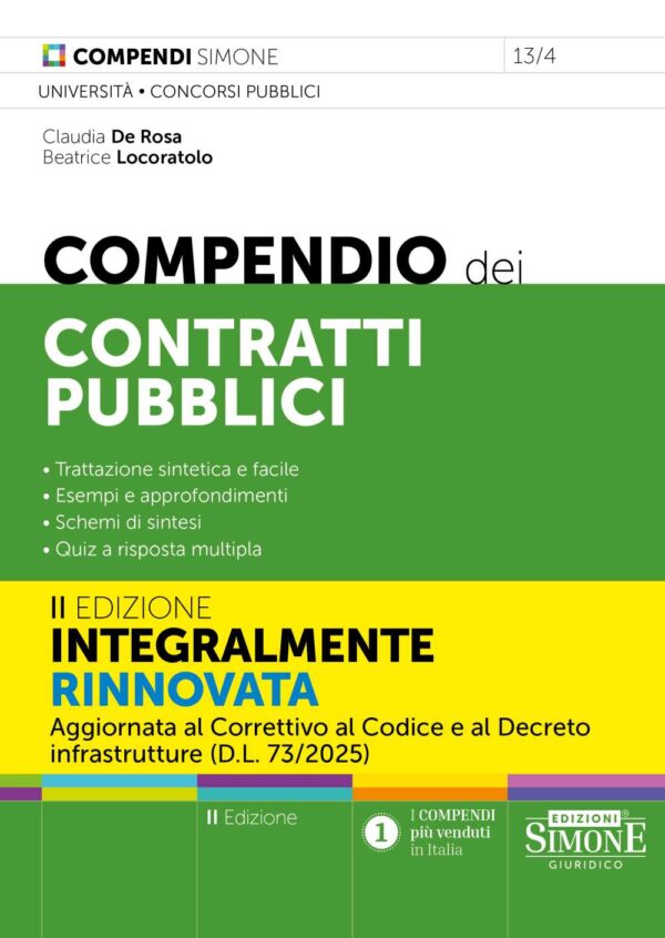 Compendio dei contratti pubblici - 13/4