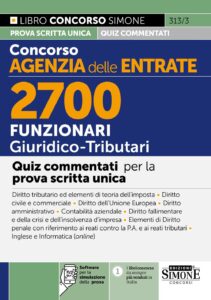 Quiz per il concorso 2700 funzionari giuridico tributari Agenzia delle Entrate 2025