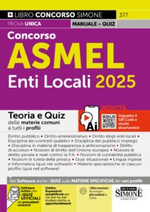 Manuale Concorso ASMEL Enti Locali 2025