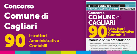 Libro concorso Comune di Cagliari 90 istruttori amministrativo contabili