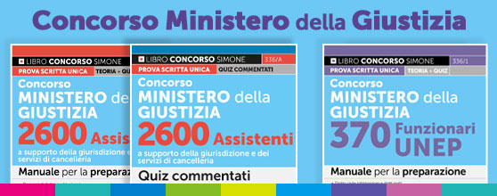 Libri Concorso Ministero della Giustizia 2025 per assistenti e funzionari