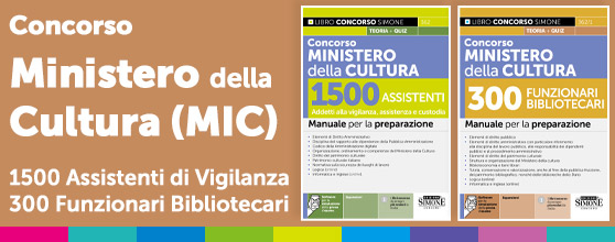 Libri concorso Ministero della Cultura MIC 2025 per Assistenti e Funzionari