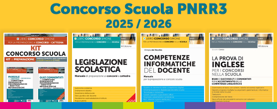 Libri concorso scuola PNRR3 2026