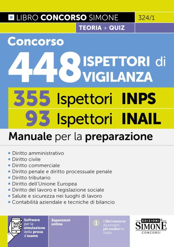 Manuale concorso ispettori di Vigilanza INPS e INAIL