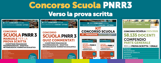 Libri per la prova scritta del Concorso Scuola PNRR3