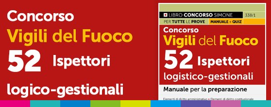 Concorso Vigili del Fuoco 52 Ispettori Logico-gestionali