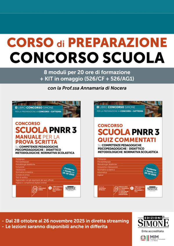 Corso di preparazione al Concorso Scuola PNRR3 con Annamaria Di Nocera