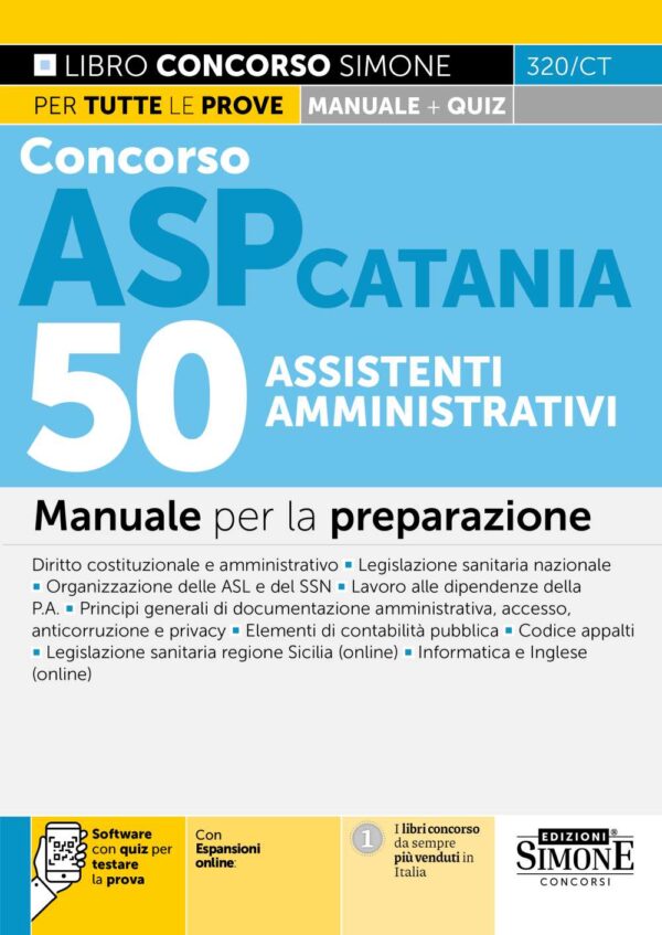 Concorso ASP Catania 50 Assistenti Amministrativi - Manuale - 320/CT