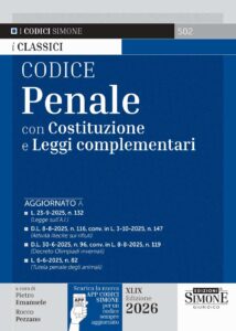 Codice Penale 2026 con costituzione e leggi complementari