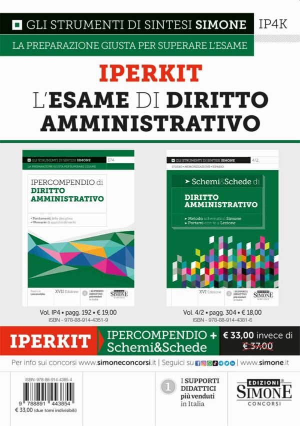 IPERKIT (IP4 + 4/2) L'Esame di Diritto Amministrativo - IP4K