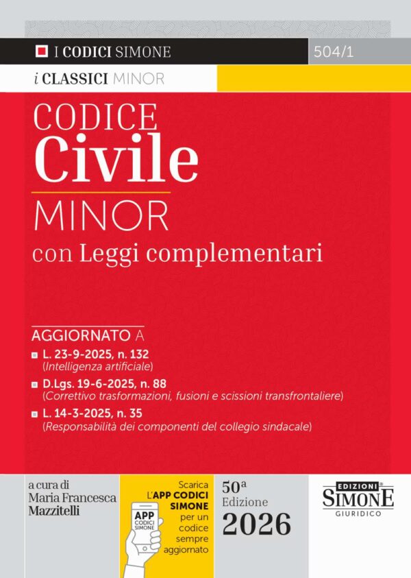 Codice Civile Minor con leggi complementari