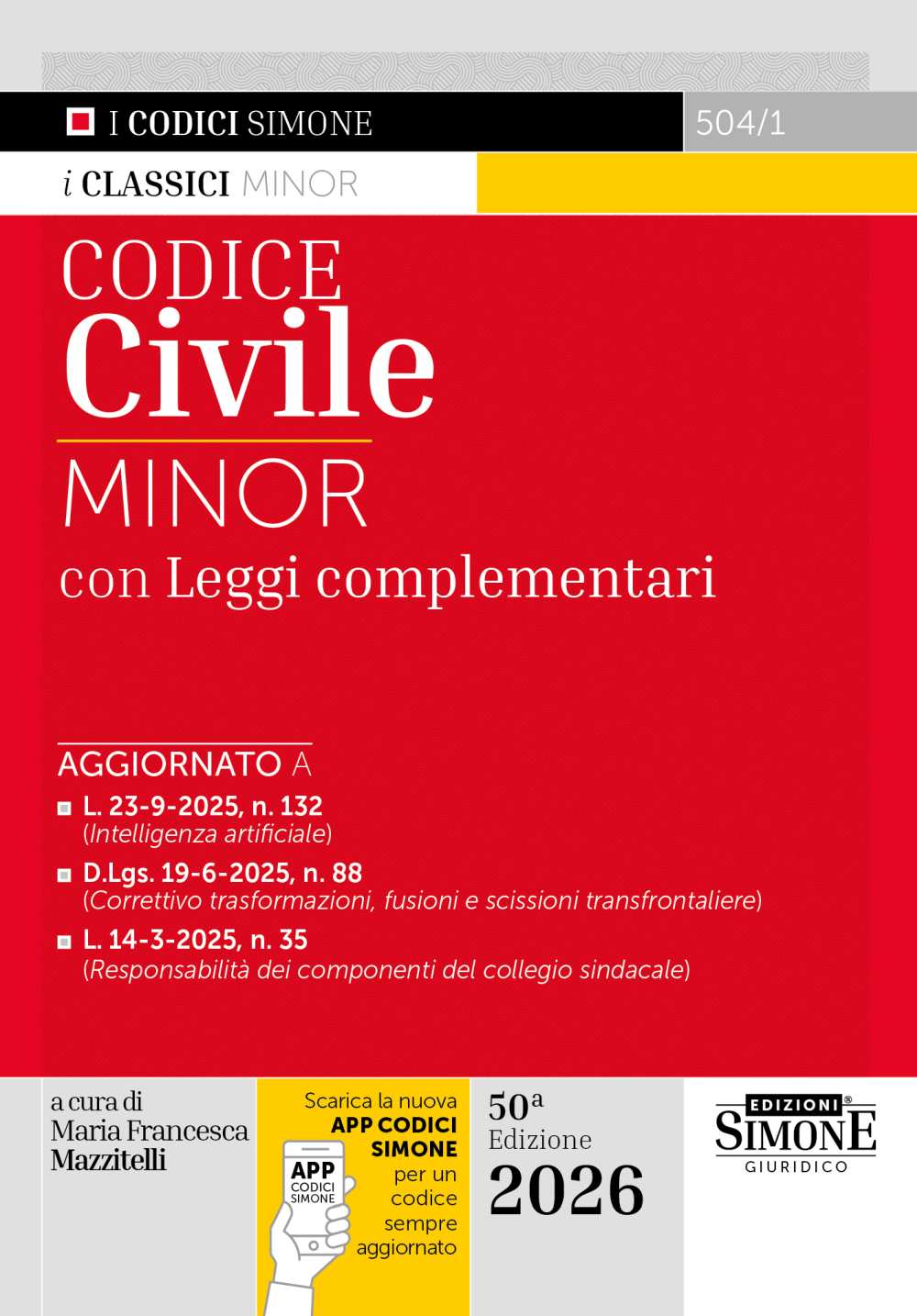 v504_1 Codice Civile Minor con leggi complementari - 504/1 - immagine 1
