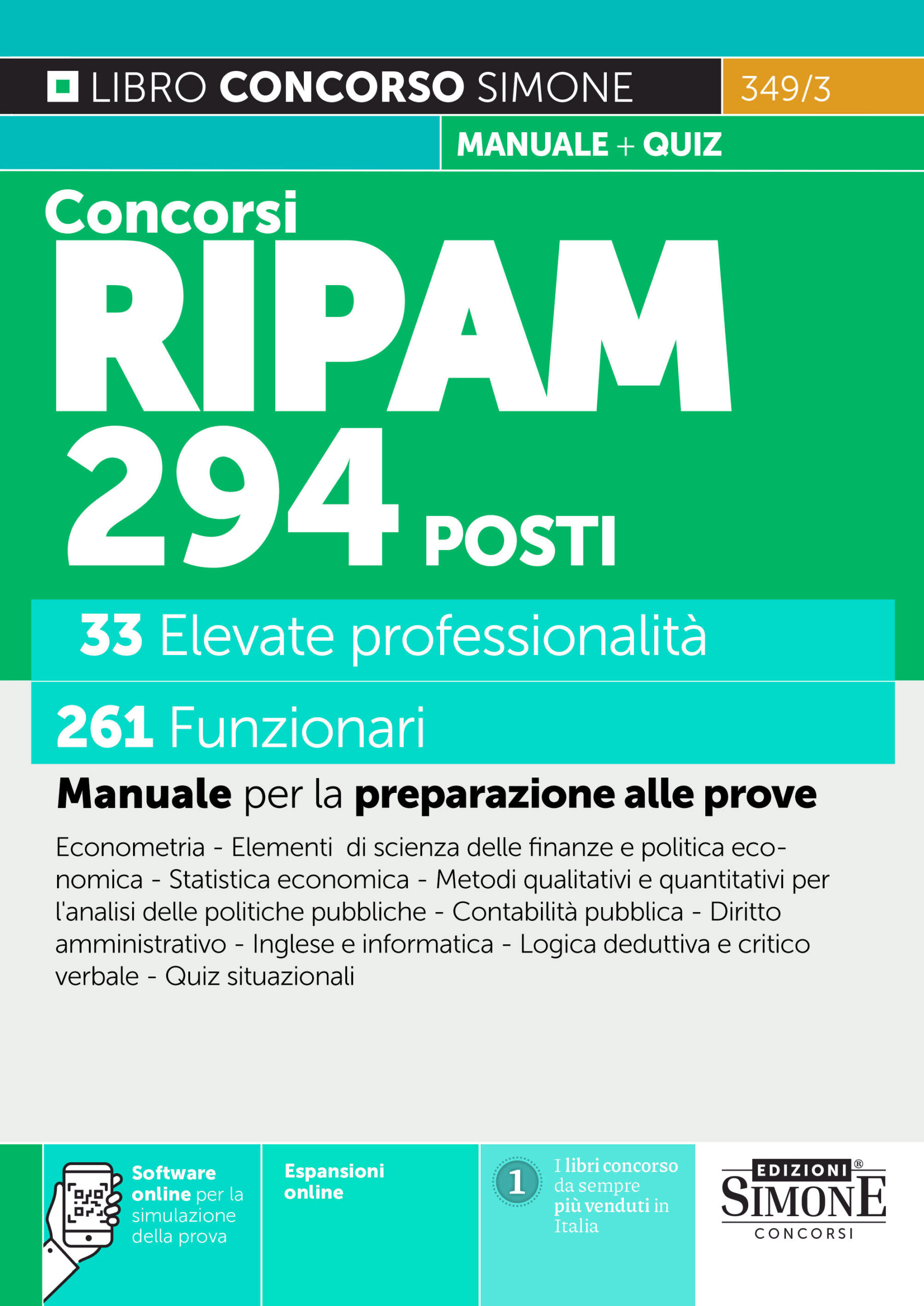 349_3_RIPAM_2026 Concorsi RIPAM 294 Posti - 33 Elevate professionalità - 261 Funzionari - immagine 1
