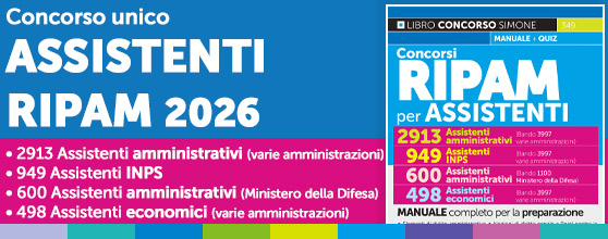 Manuale unico Concorso assistenti RIPAM 2026