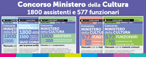 Libri concorso Ministero della Cultura 2026 per Assistenti e Funzionari