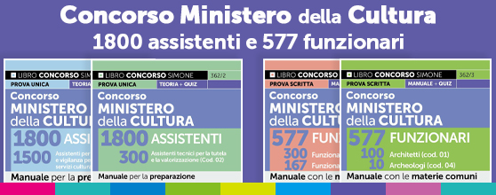 Libri concorso Ministero della Cultura 2026 per Assistenti e Funzionari