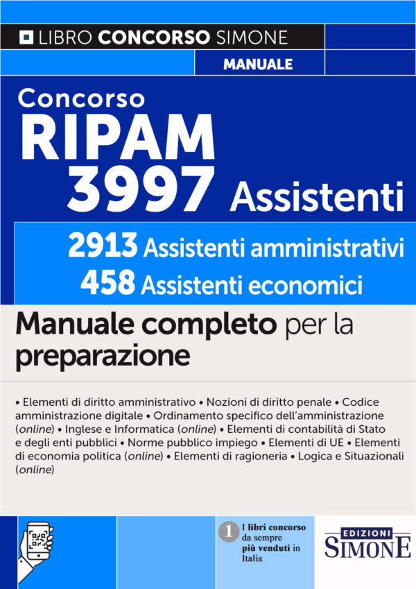 Concorso Ripam - 3997 Assistenti: 2913 Assistenti amministrativi - 458 Assistenti economici