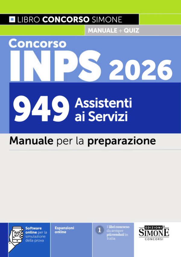 Concorso INPS 2026 - 949 Assistenti ai servizi