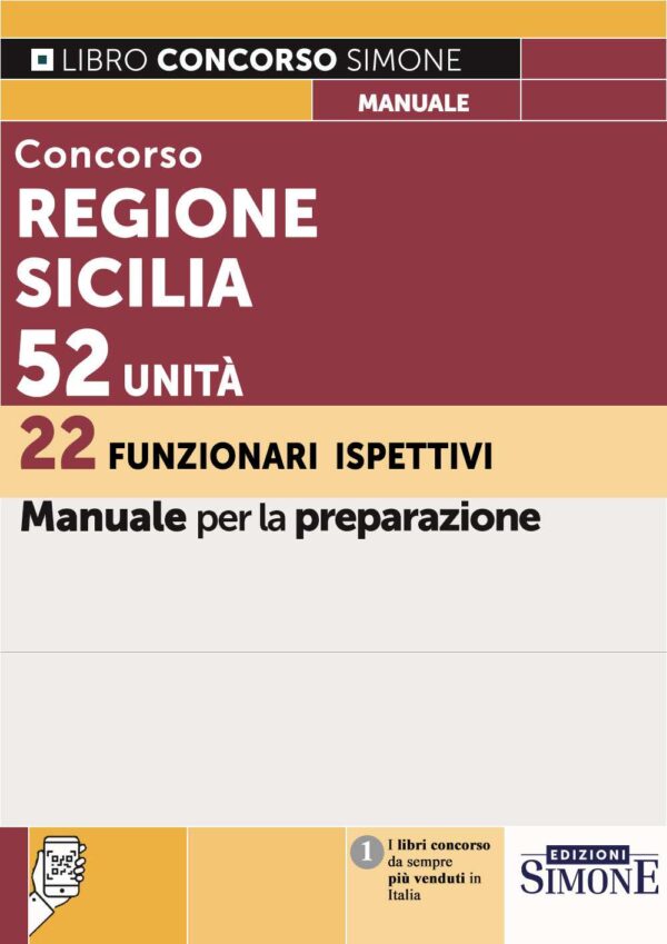 Concorso Regione Siciliana 52 Unità - 22 Funzionari ispettivi - Manuale - 374/3