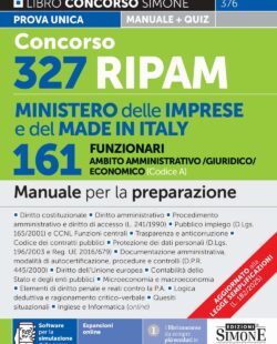Manuale Concorso 161 Funzionari in Ambito Amministrativo/Giuridico/Economico
