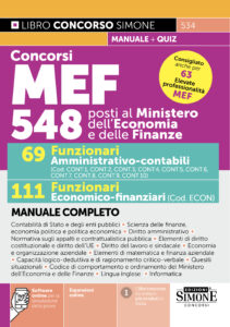 Manuale concorso mef funzionari amministrativi contabili economici finanziari