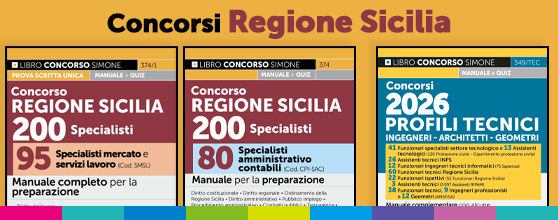 Libri concorsi Regione Sicilia