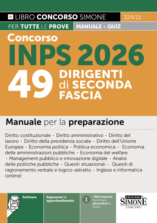 Manuale Concorso Dirigenti INPS 2026