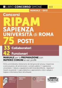 Manuale concorso RIPAM università la sapienza roma funzionari e collaboratori