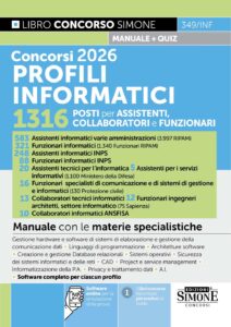 manuale concorsi informatici 2026 per assistenti collaboratori e funzionari