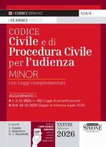 Codice Civile e di Procedura Civile per l'udienza Minor 2026