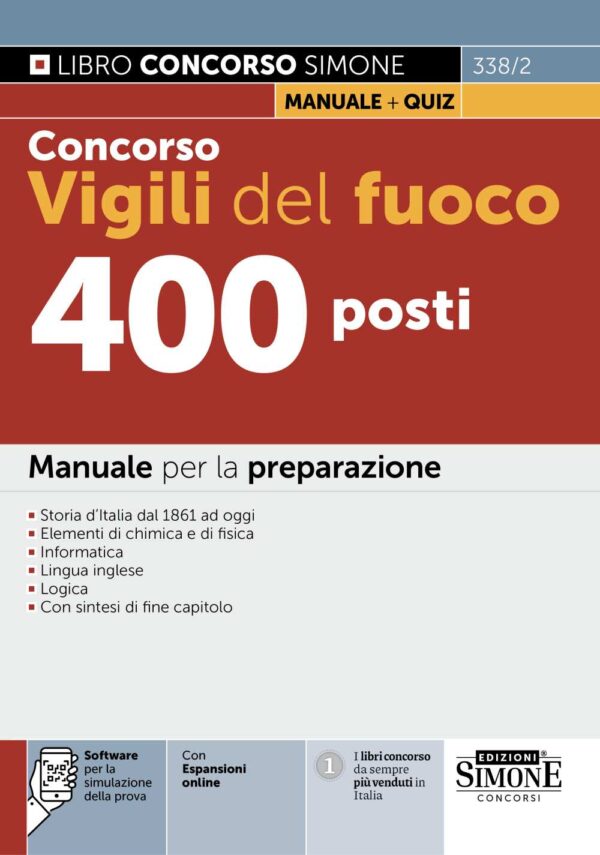 Concorso Vigili del fuoco 400 posti - Manuale - 338/2