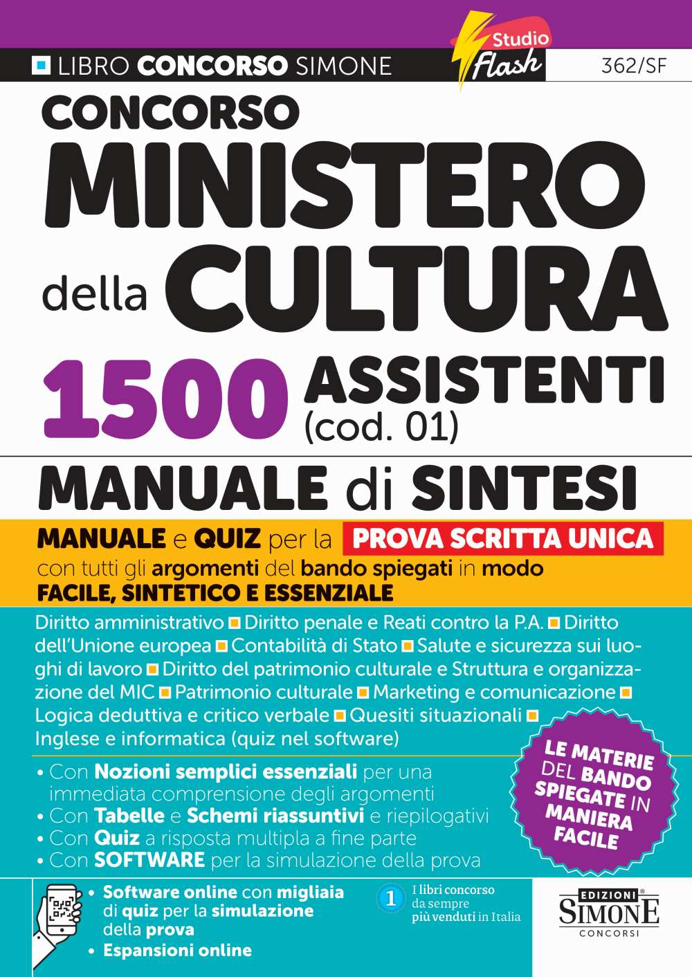 Manuale di sintesi con i riassunti per il Concorso Ministero della Cultura 1500 assistenti