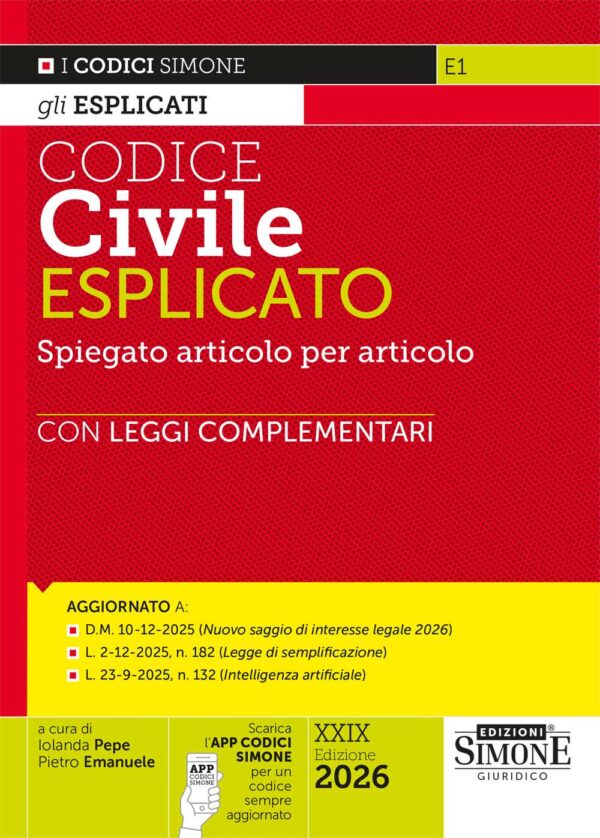Codice Civile Esplicato 2026