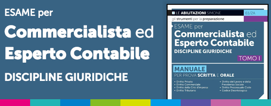 Banner Esame per Commercialista ed Esperto Contabile – Discipline Giuridiche – Tomo I
