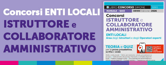 Concorsi amministrativi istruttore e collaboratore enti locali province regioni comuni città metropolitane