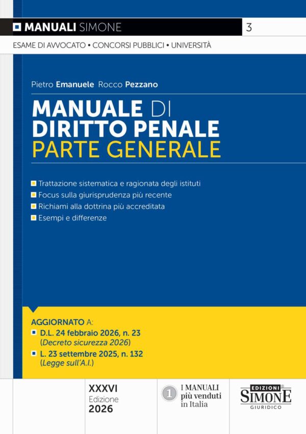 Manuale di Diritto Penale (Parte generale)