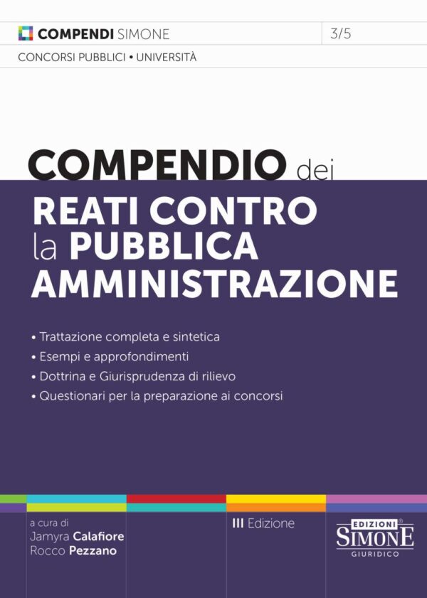 Compendio dei Reati contro la Pubblica Amministrazione - 3/5