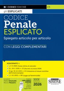 Codice Penale Esplicato aggiornato 2026
