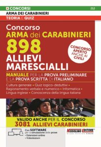 Manuale Concorso Arma dei Carabinieri 898 Allievi Marescialli