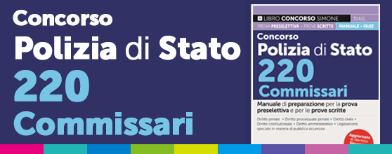 Banner Concorso Polizia di Stato 220 Commissari – Manuale