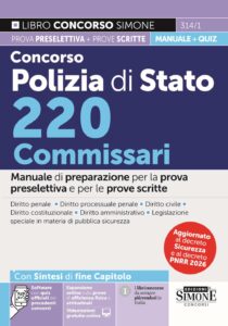 Concorso Polizia di Stato 220 Commissari - Manuale - 314/1