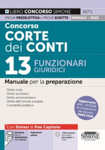 Concorso Corte dei Conti - 13 Funzionari giuridici - Manuale - 367/1