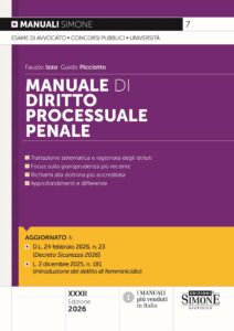 Manuale di Diritto Processuale Penale 2026