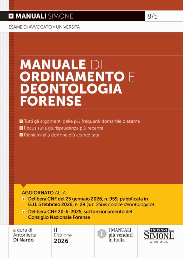 Manuale di Ordinamento e Deontologia Forense