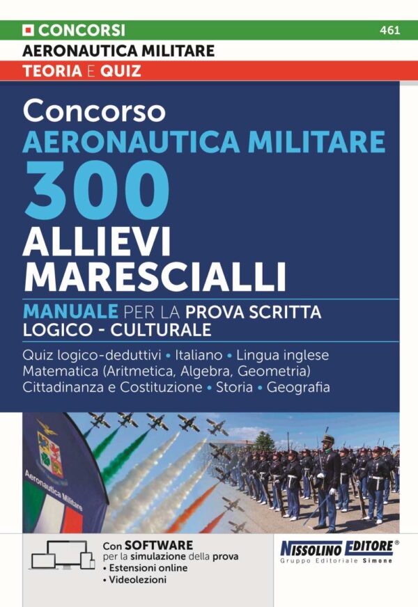 Concorso Aeronautica Militare 300 Allievi Marescialli - Manuale