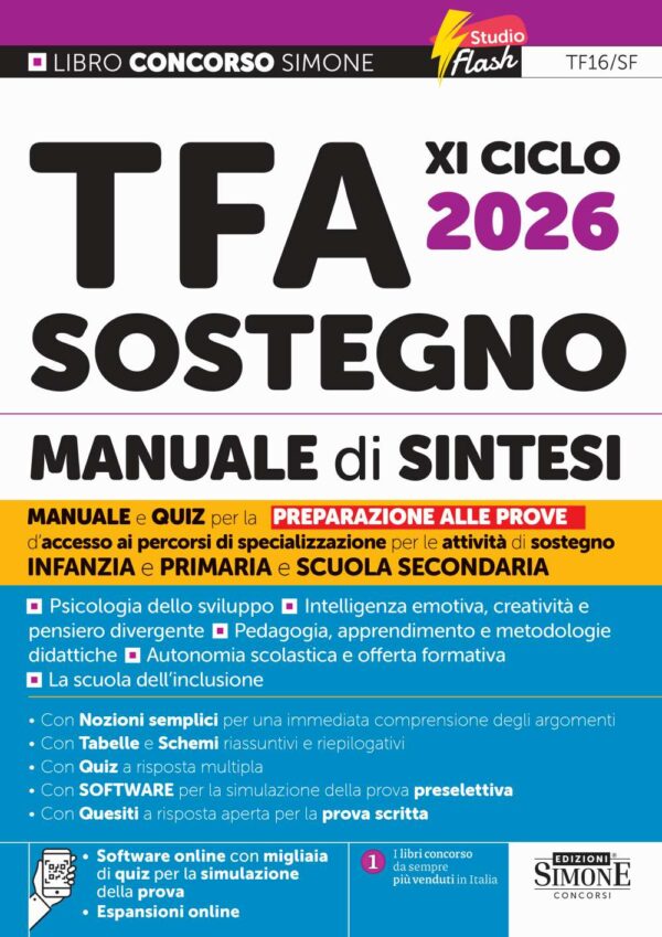 TFA XI Ciclo 2026 Sostegno – Manuale di sintesi