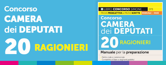 Banner Concorso Camera dei Deputati – 20 Ragionieri – Manuale