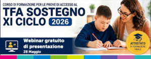 Corso di formazione TFA sostegno XI Ciclo 2026