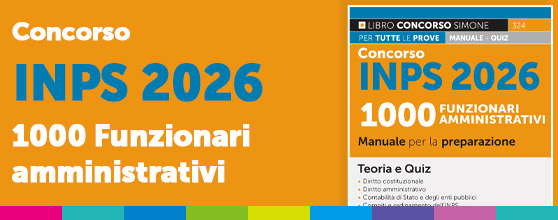 Concorso INPS 2026 manuale per 1000 funzionari amministrativi