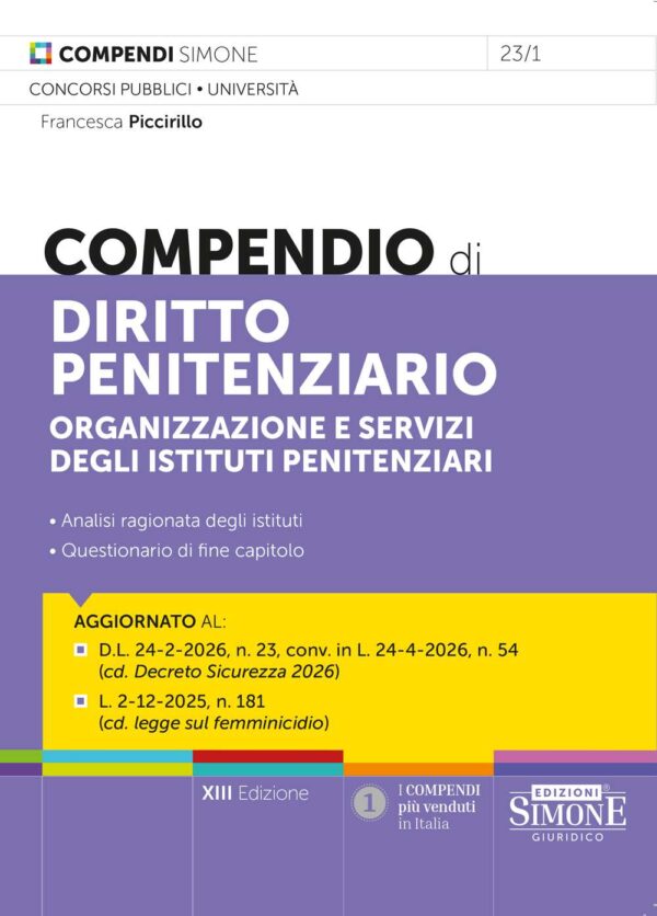 Compendio di Diritto Penitenziario - 23/1
